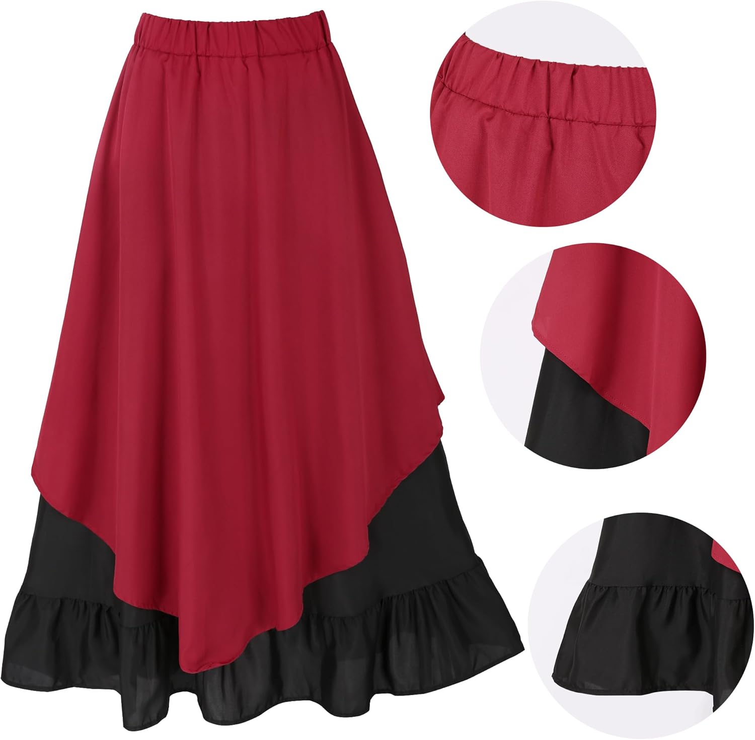 Renaissance Costume Women Medieval Victorian Fancy Dresses Halloween Pirate Cosplay - Image 9