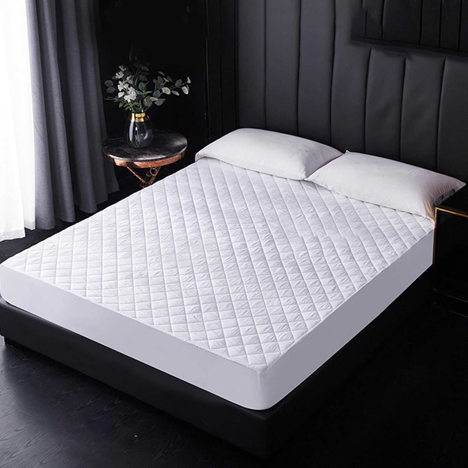 防水キルティングマットレスガード 通気性と快適な掃除が快適に眠っているため、より良い睡眠を厚くしたベッドシート