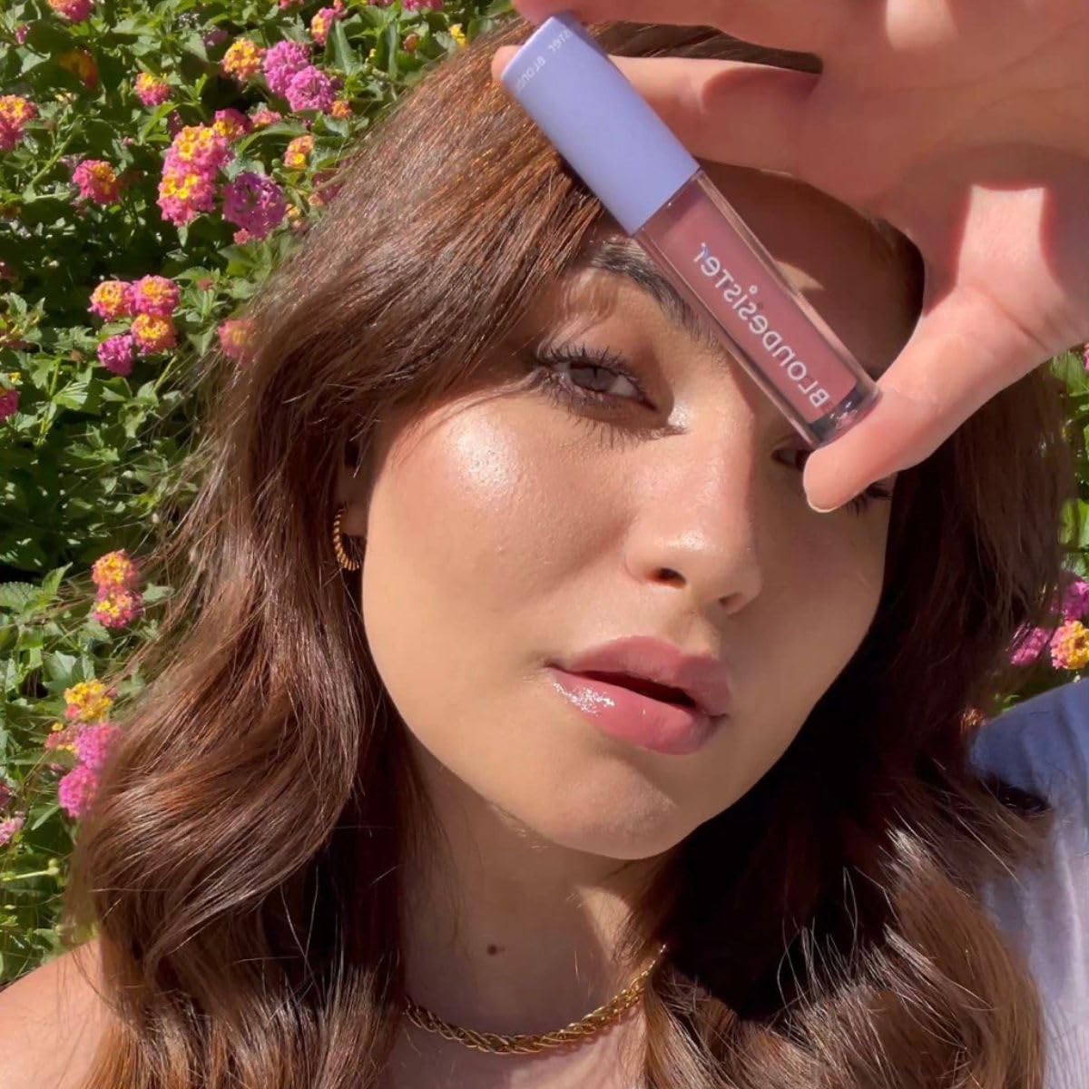 2-in-1 Sweet Gloss Tinted Lip Oil - Lip Oil for Women - Hydrating, Non-Sticky Formula with Light Color - 01 Sugar Nude - 0.084 oz - Image 3