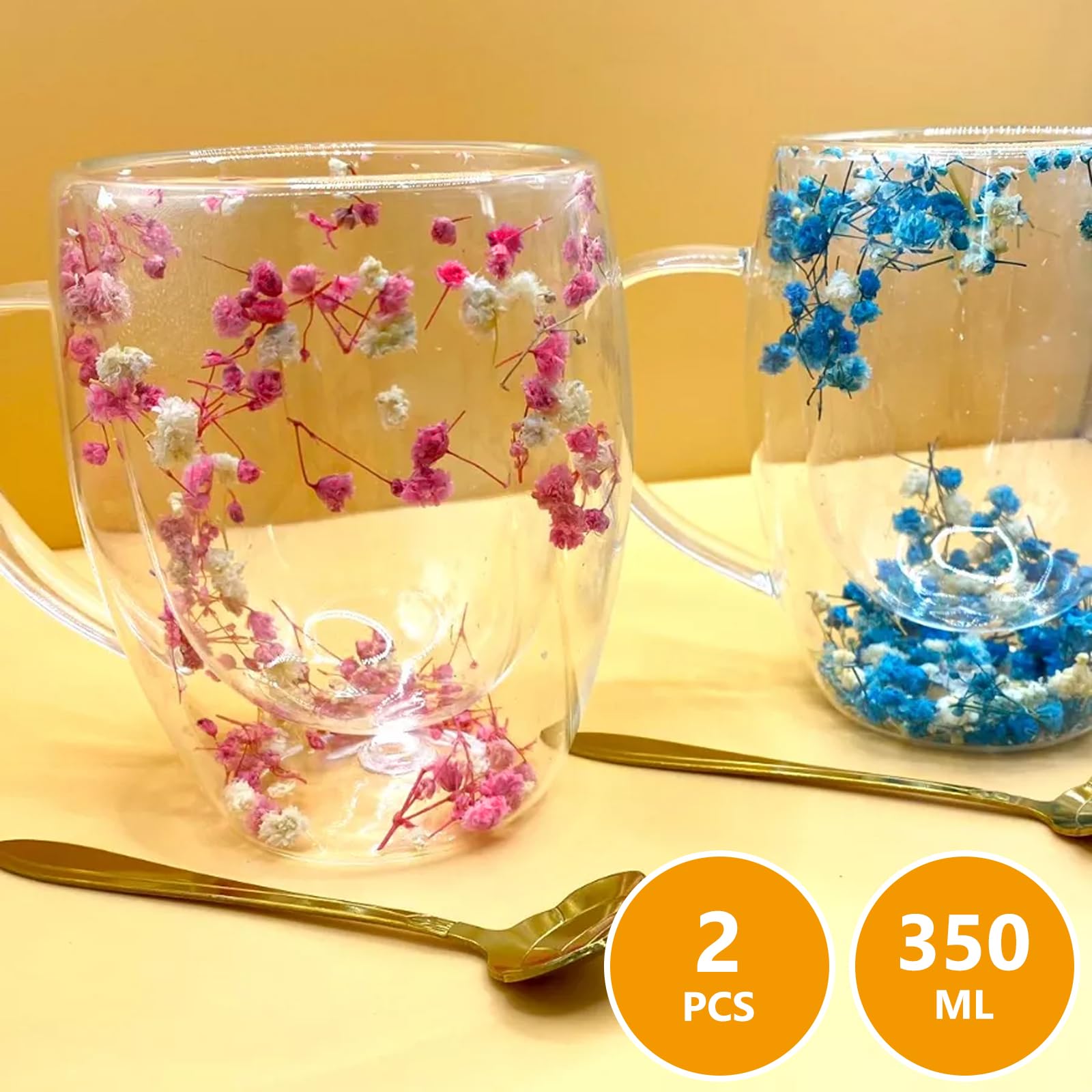 KADAX Lot De 6 Verres à Café à Double Paroi - 350 Ml - Verres