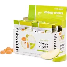 Skratch Labs Energy Chews, Gel Alternative, Sour Apple, 10 Pack