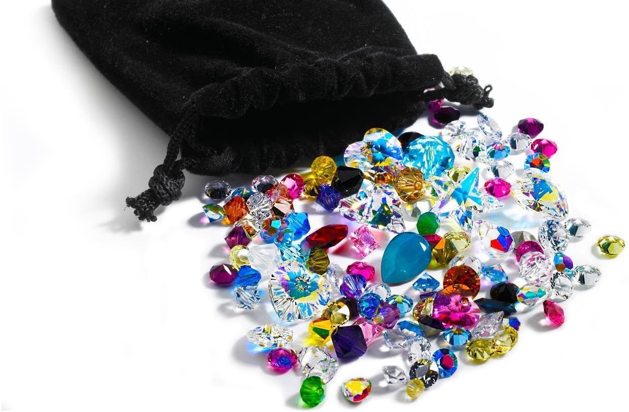 100 CTTW Assortment of Loose Swarovski Crystals for jewelry making swarovski stones