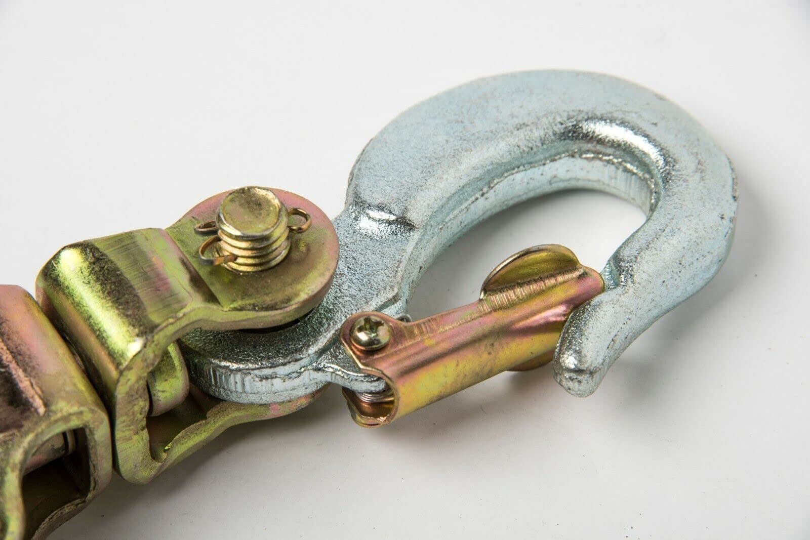 Bloque de polea de cuerda de alambre de 2 toneladas de gancho giratorio de alzamiento de ojo gancho de arrebatar Sheive anodizado con gancho, paquete de 2