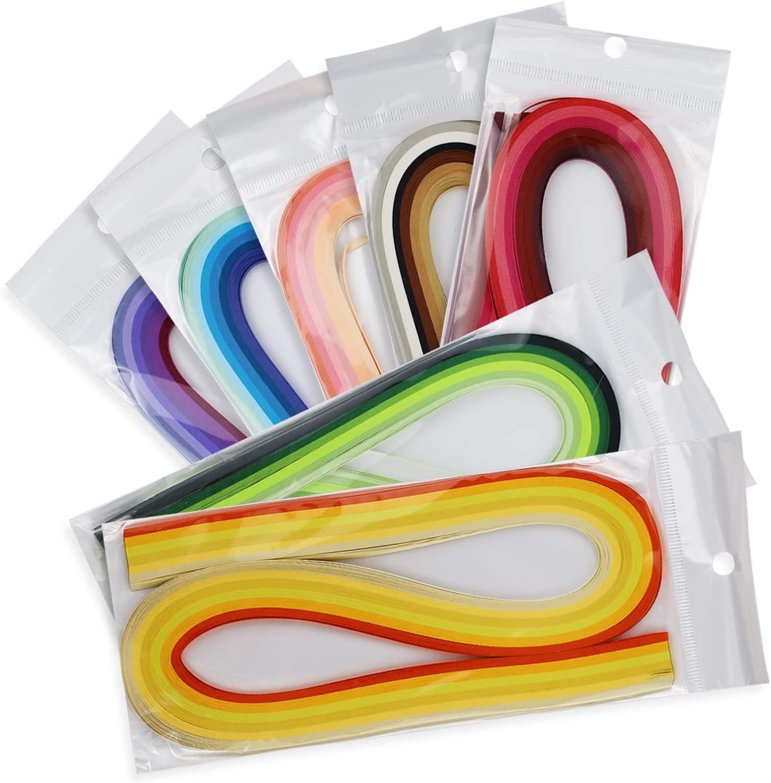 Quilling Paper for 42 Colors 840 Strips Paper Quilling Strips Set with Length 53cm Width 3mm Paper Strips Quilling Slotted Tool for Paper Crats Quilling Arts Cards