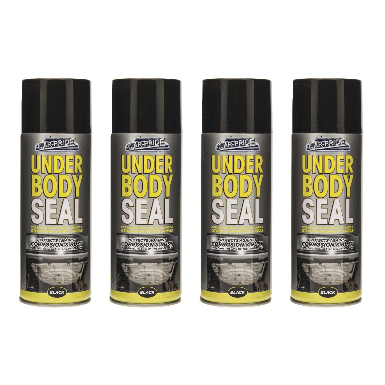 PNJB Underbody Sealant Seal Spray, Under Body Rust Corrosions Protection, Suitable for cars, trucks, SUVs, and even off-road vehicles, Long-Lasting Protection,400ml, (4PCS)