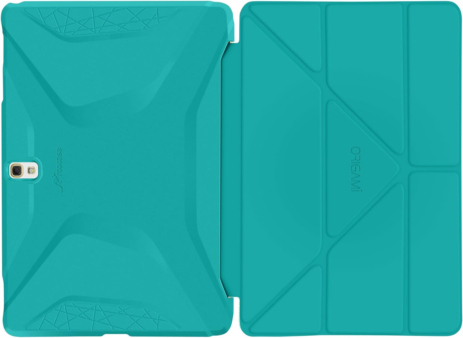 rooCASE Samsung Galaxy Tab S 10.5 Case - Origami 3D [Turquoise Blue/Mint Candy] Slim Shell 10.5-Inch Smart Cover