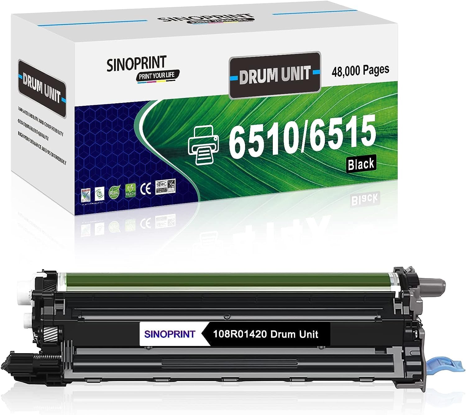 SINOPRINT Compatible 6510 6515 Black Drum Unit 108R01420