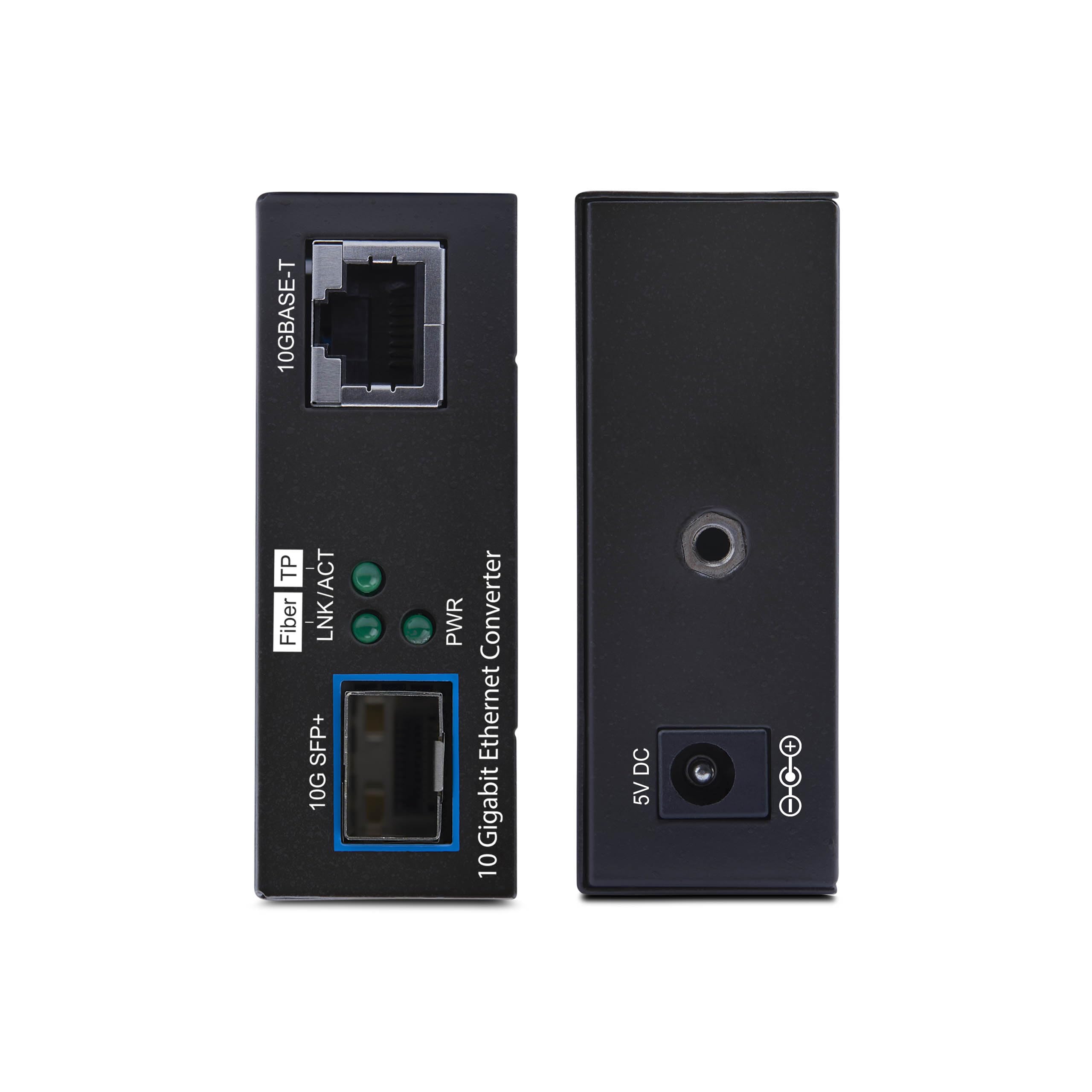 StarTech Media Converter Fibra 10GbE Multi-Gigabit SFP+ Aperto (MCM10GSFP2) | Convertitore RJ45 Gigabit Ethernet a SFP+ 10GBASE-X