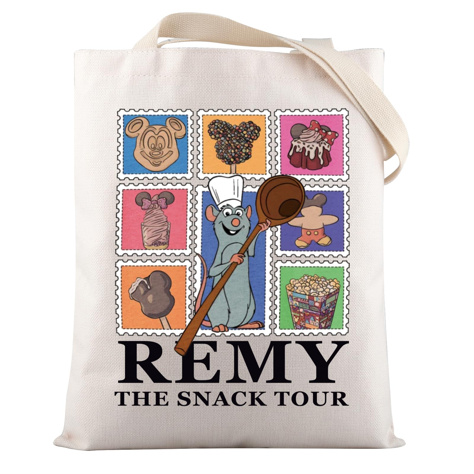 VAMSII Ratatouille Movie Inspired Gifts Remy The Snack Tour Tote Bag Remy Chef Gift Remy Lovers Remy Rat Movie Merch