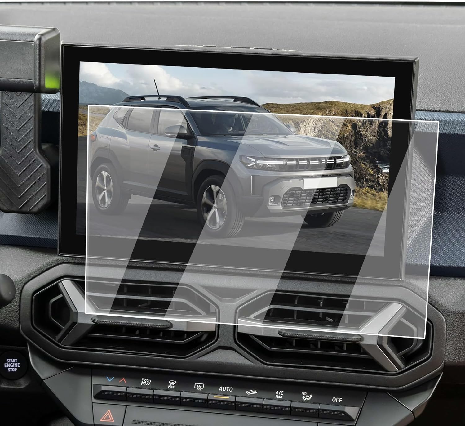 ECOZEN Screen Protector for Dacia Duster 3 2024 2025, 10.1 inch Navigation Screen Protector 9H Tempered Glass (thickness 0.26 mm) Anti-Scratch Anti-Fingerprint Dacia Duster III Accessories