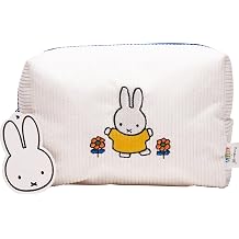 The Cr me Shop x Miffy Perfect Travel Makeup Bag, Cute Zipper Pouch, Spacious, Durable, Lightweight Cosmetic Organizer, Official Miffy Design, with Hang Tag & Printed Label