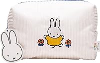 The Crème Shop Miffy Perfect Travel Makeup Bag, Cute Zipper Pouch, Spacious, Durable, Lightweight Cosmetic Organizer, Official Miffy Design, With Hang Tag & Printed Label