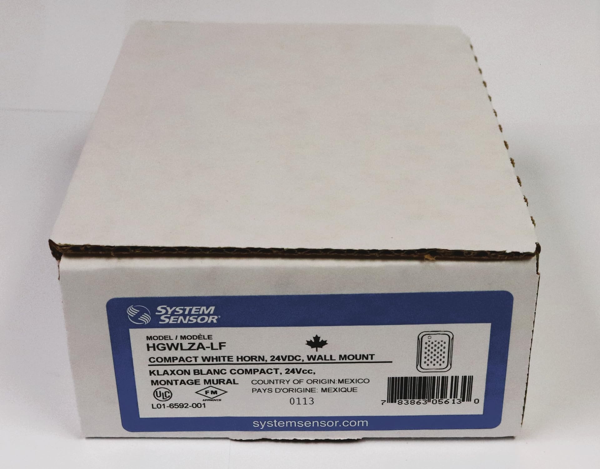 Ssytem Sensor - HGWLZA-LF -Alarm, Horn / Sounder, compact, low frequency HUSH, White