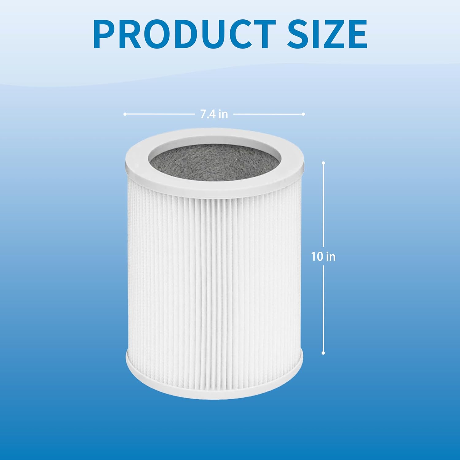 H-HF670-VP Replacement Filter, Compatible with Hunter HP670 Tower Air Purifier, 2 True HEPA Filter and 8 Activated Carbon Filters, 2Pack - Image 6