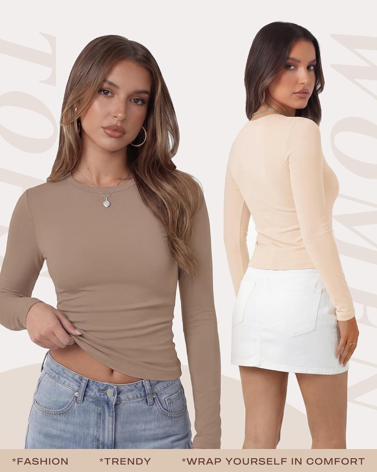 Stylish Comfort: TNNZEET Long Sleeve Crop Tops Review for Your Fall and Spring Wardrobe