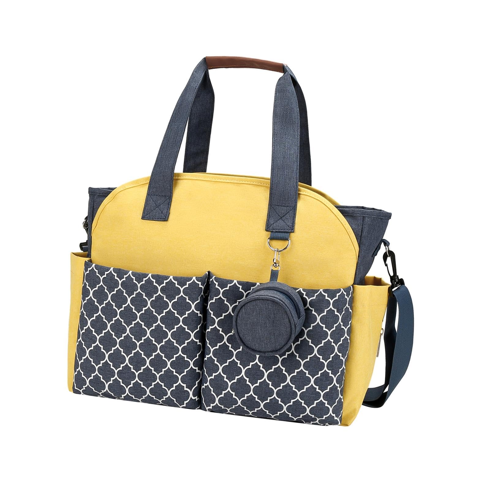 Bolsa de maternidad multifuncional para bebé, bolsa cambiadora de poliéster para mujer, ideal para lactancia, viajes y uso diario, diseño cómodo y elegante