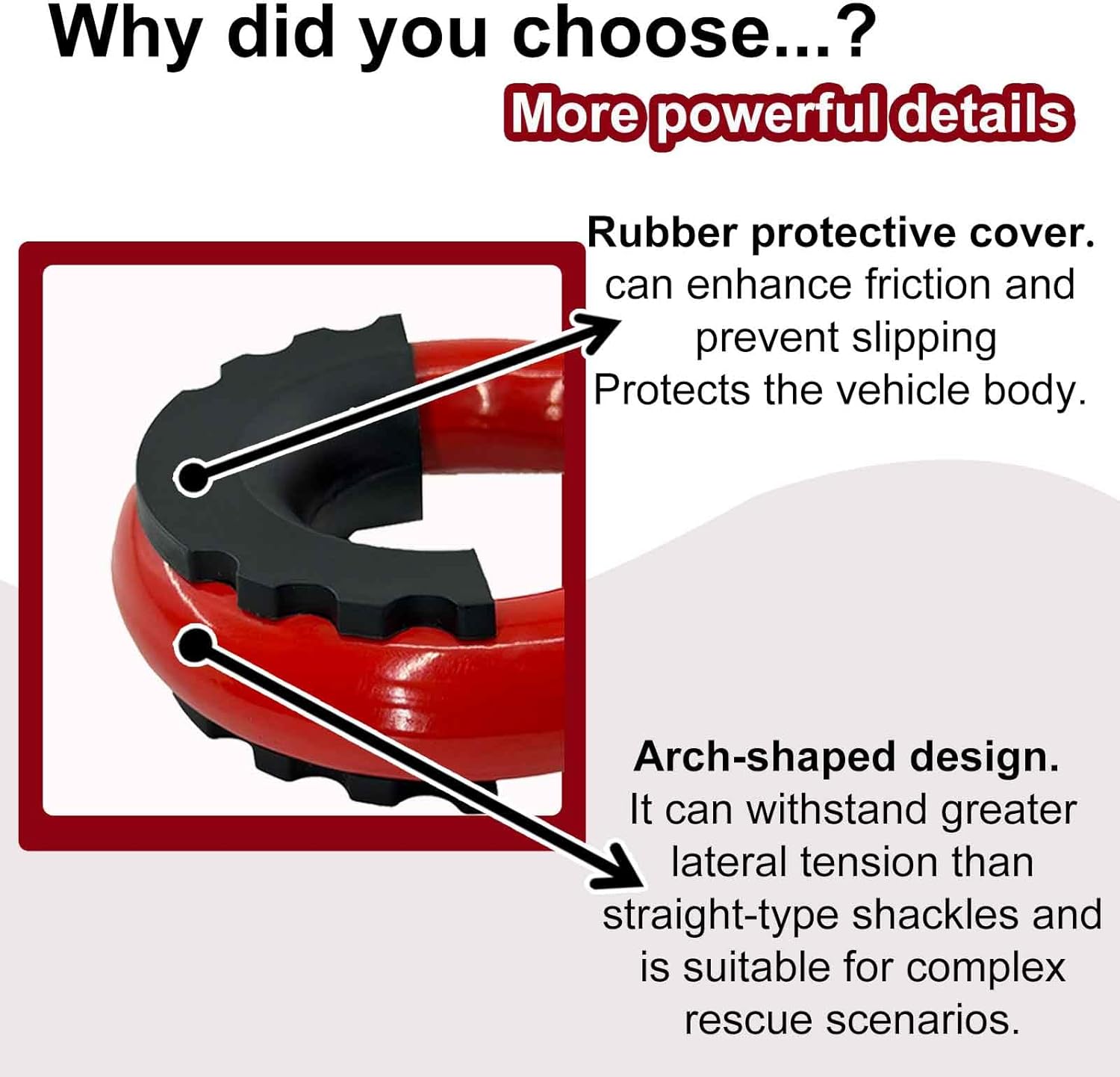 Heavy-Duty Front Tow Hooks, Compatible with Tacoma 2024-2026, 4Runner 2025-2026, and Land Cruiser 250 2024-2025 (Without Front Spoiler), 2-Pack, Flame Red.