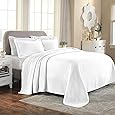Superior Cotton Fleur De Lis Bedspread Set, Warm Blankets, All-Season Bedding, Bedroom Decor, Decorative Boho Medallion Coverlet, Includes 1 Bedspread, 2 Pillow Shams, Queen, Peach