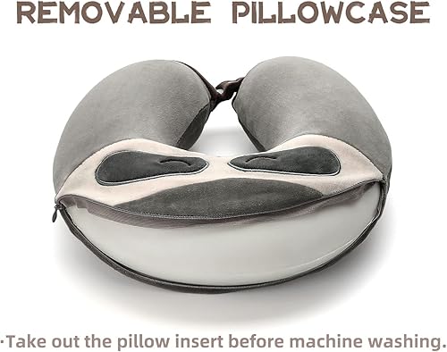 Miniatura 5 de Niuniu Daddy Almohada de viaje para niños  cuello, soporte de barbilla, evita que la cabeza se caiga hacia adelante, esencial para avión, coche,