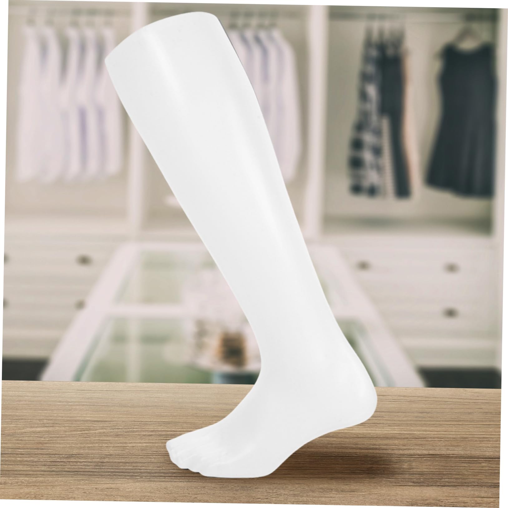 Socken Starkem Effekt und Minimalistischem Dreidimensionalem Fußmodell Weißes Kunststoff Lange mit Design für für Vielseitige Nutzung zu Hause oder Geschäft