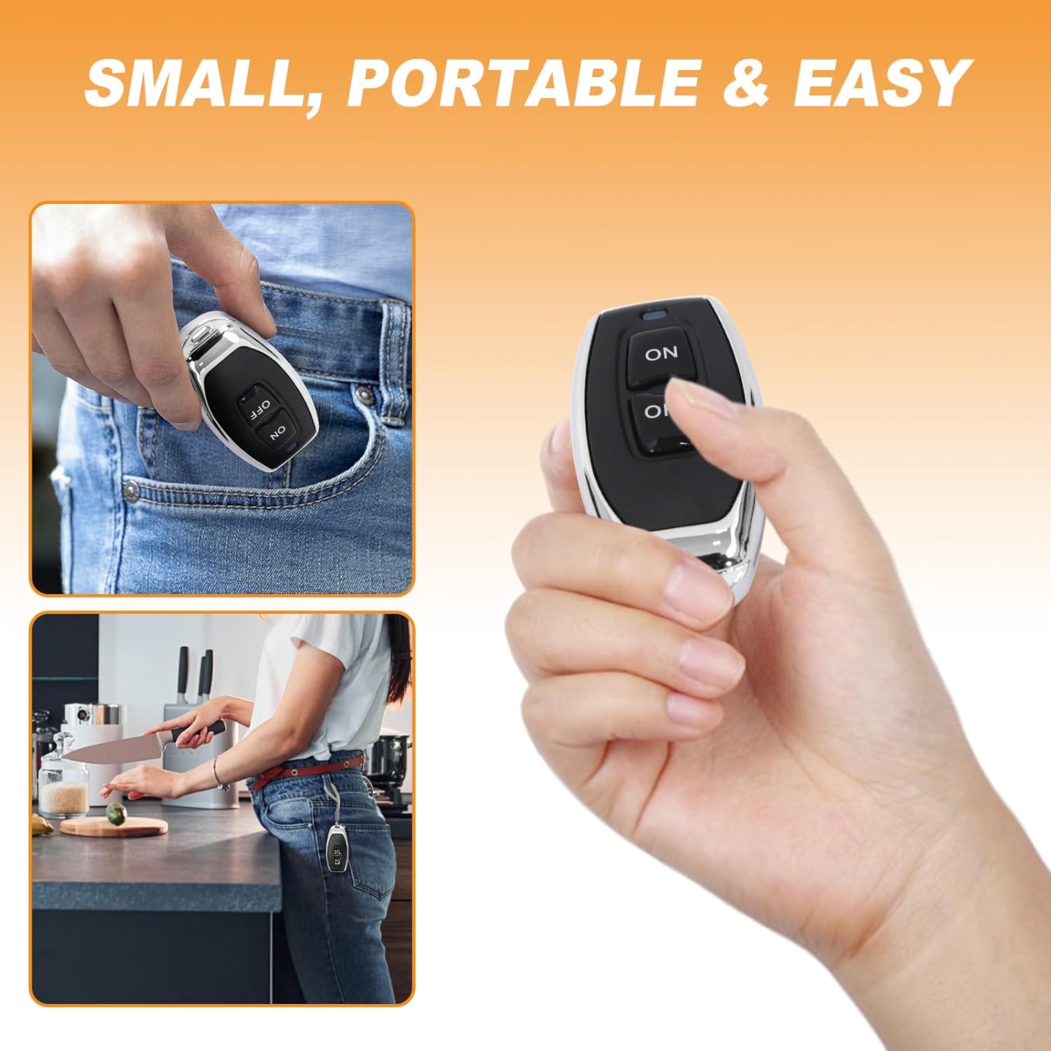 Daytech Strobe Siren Alarm Home Caring Loud Outdoor SOS Alert System 3 Red Flashing Siren,5 Remotes Panic Button, 2 Emergency Button