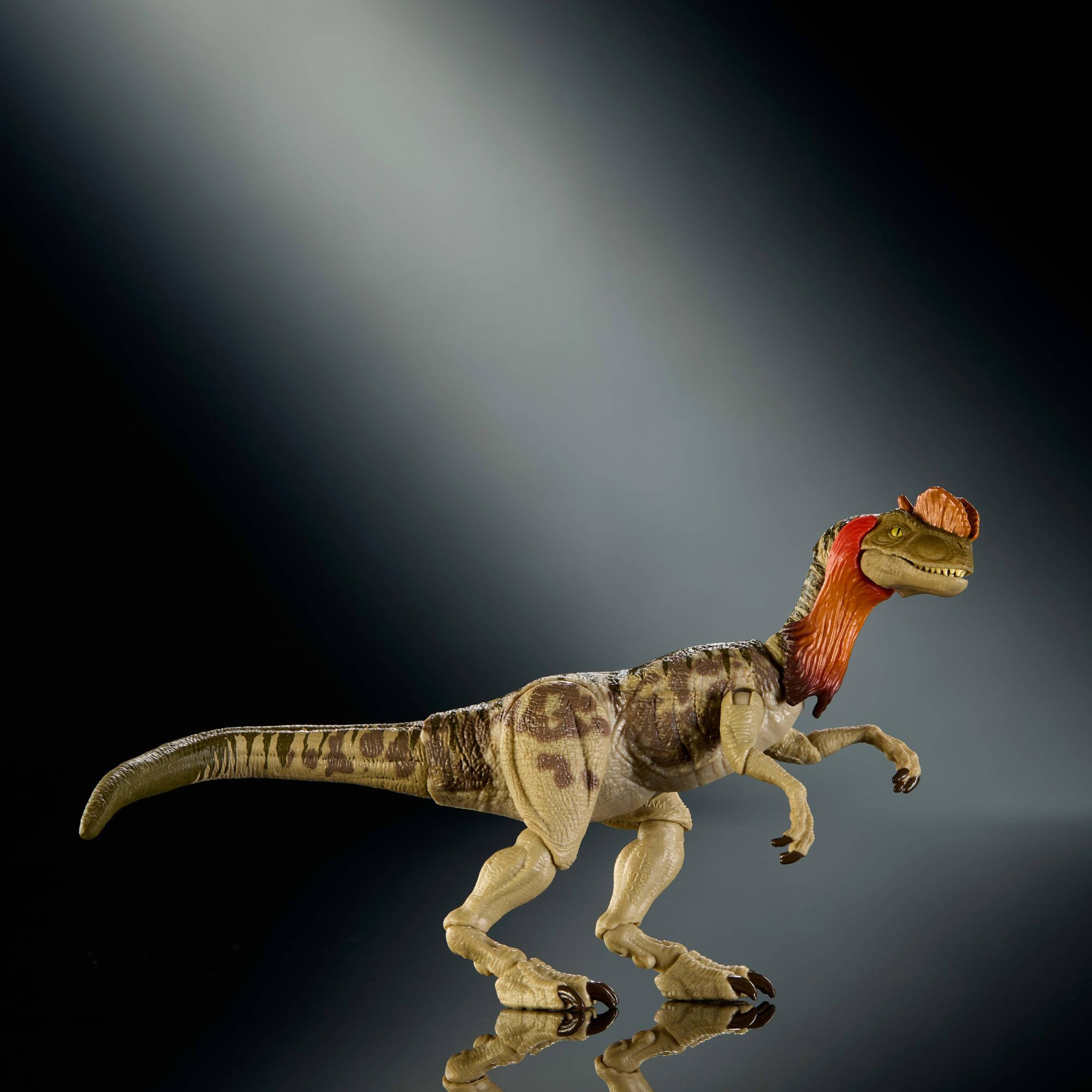Jurassic World Kolekcja Hammonda Dilofozaur Dinozaur Figurka premium, realistyczne oczy, ruchome punkty i dodatkowa głowa, zabawka dla dzieci 8+, fanów i kolekcjonerów, JKM93