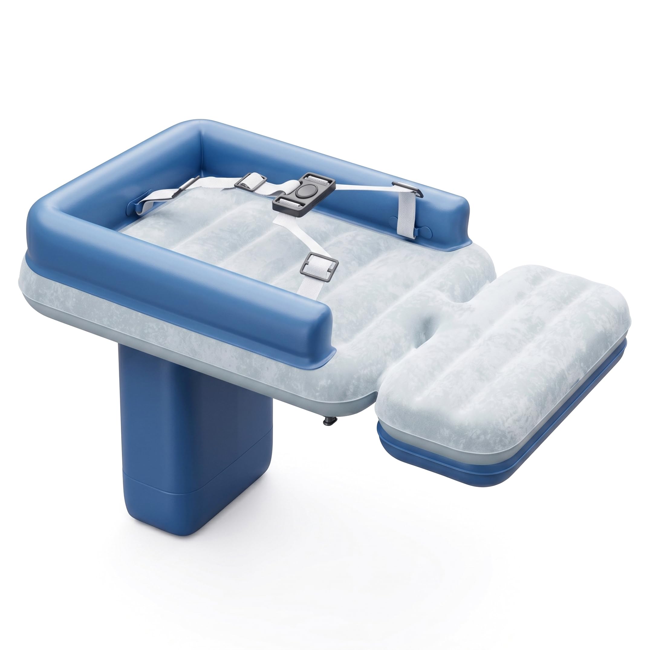 Bemonew Airplane Bed For Toddler, Toddler Airplane Bed – Inflatable Travel With Hand Pump, Adjustable Size For Plane, Train, Car