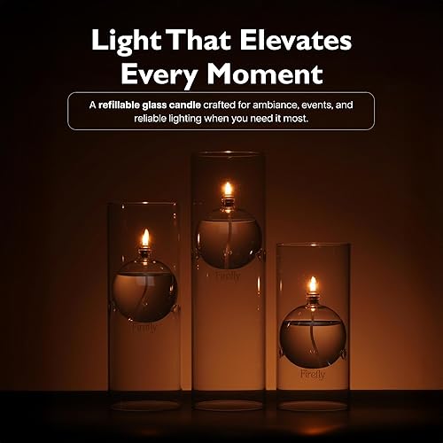 Miniatura 3 de Firefly Moderna lámpara de aceite de vidrio transparente Transcend, elegante lámpara recargable, ideal para uso en interiores y exteriores, 8-38