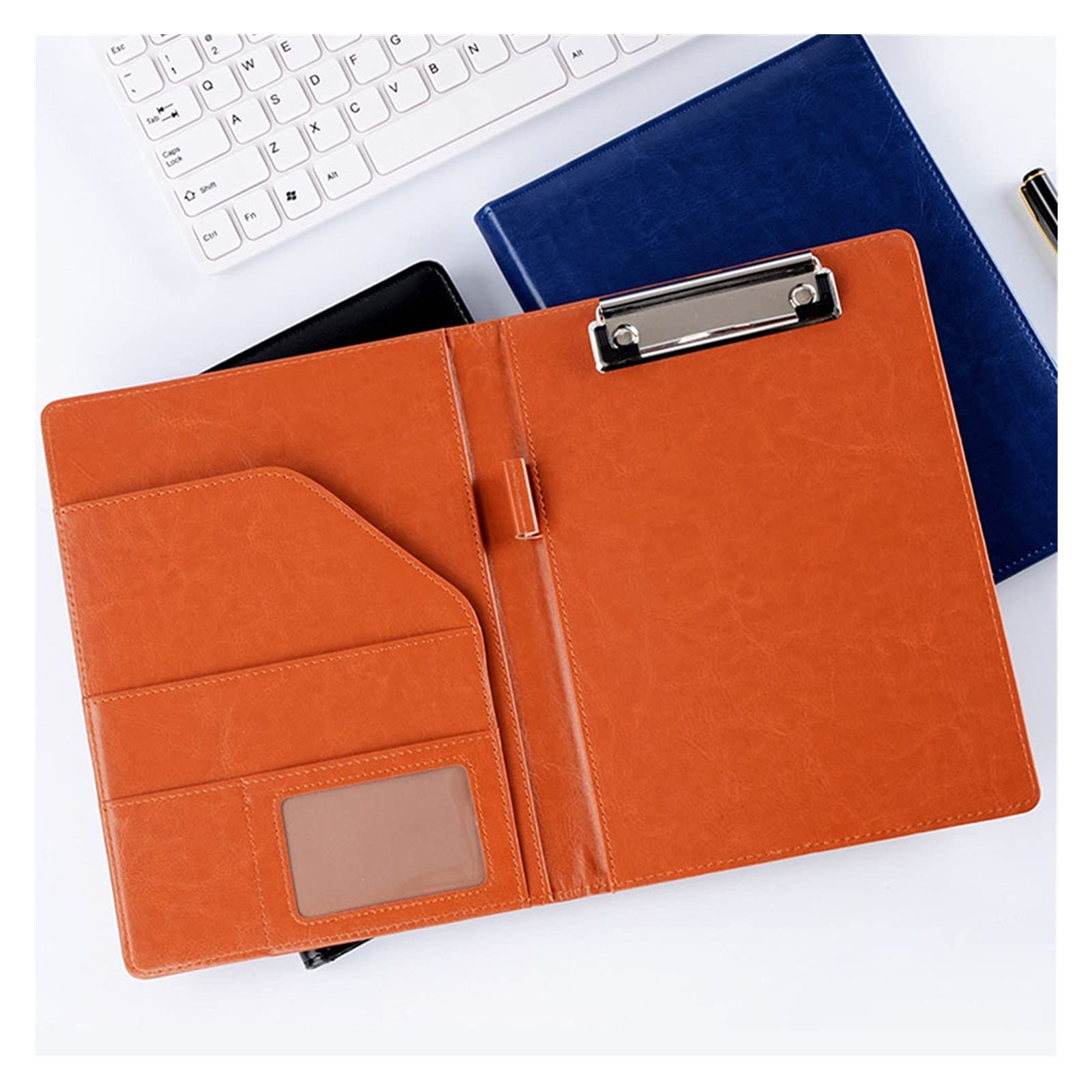 Cartella Portadocumenti Multifunzione in Similpelle Organizer Office Manager Clip Writing