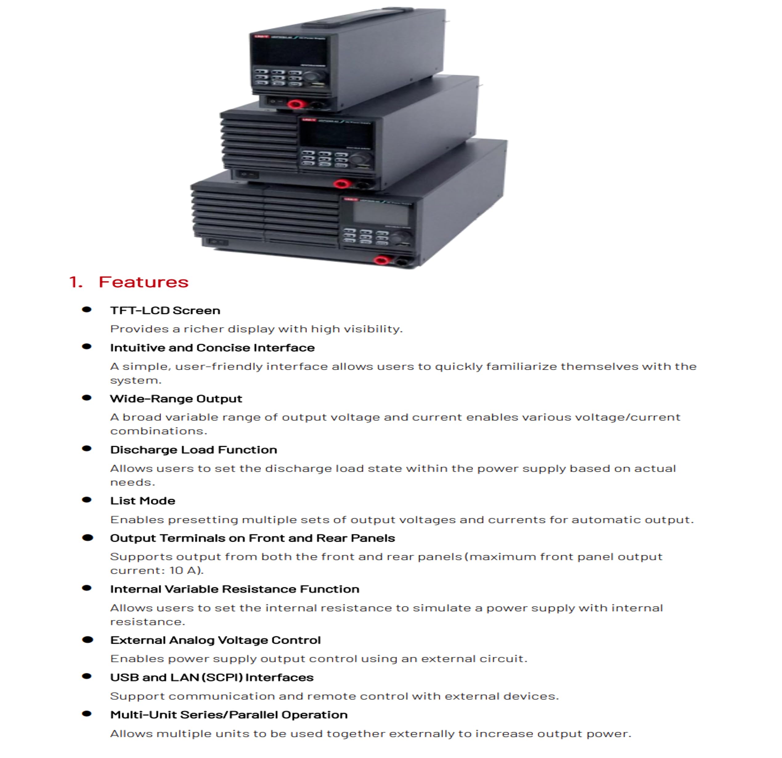 Alimentatori in corrente continua programmabili della serie UNI-T UDP5000, alimentatori in corrente continua regolabili (UDP5250-30 250V30A 2000W)