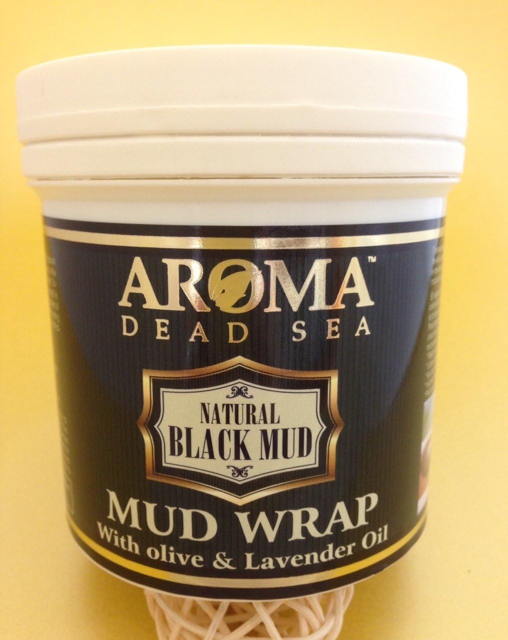 Aroma, Body Mud Wrap - Home Spa Treatment. The Most Powerful working Black Mud Body Wrap Reduce and Minimize the Appearance of Cellulites, Psoriases, Stretch Marks Healing Power, Enriched with Olive & Lavender Oil. 570gr. 19.27fl. Oz