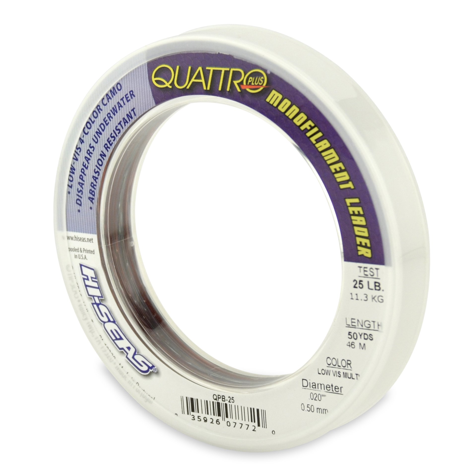 Hi-SeasQuattro Monofilament Leader, 4 Color