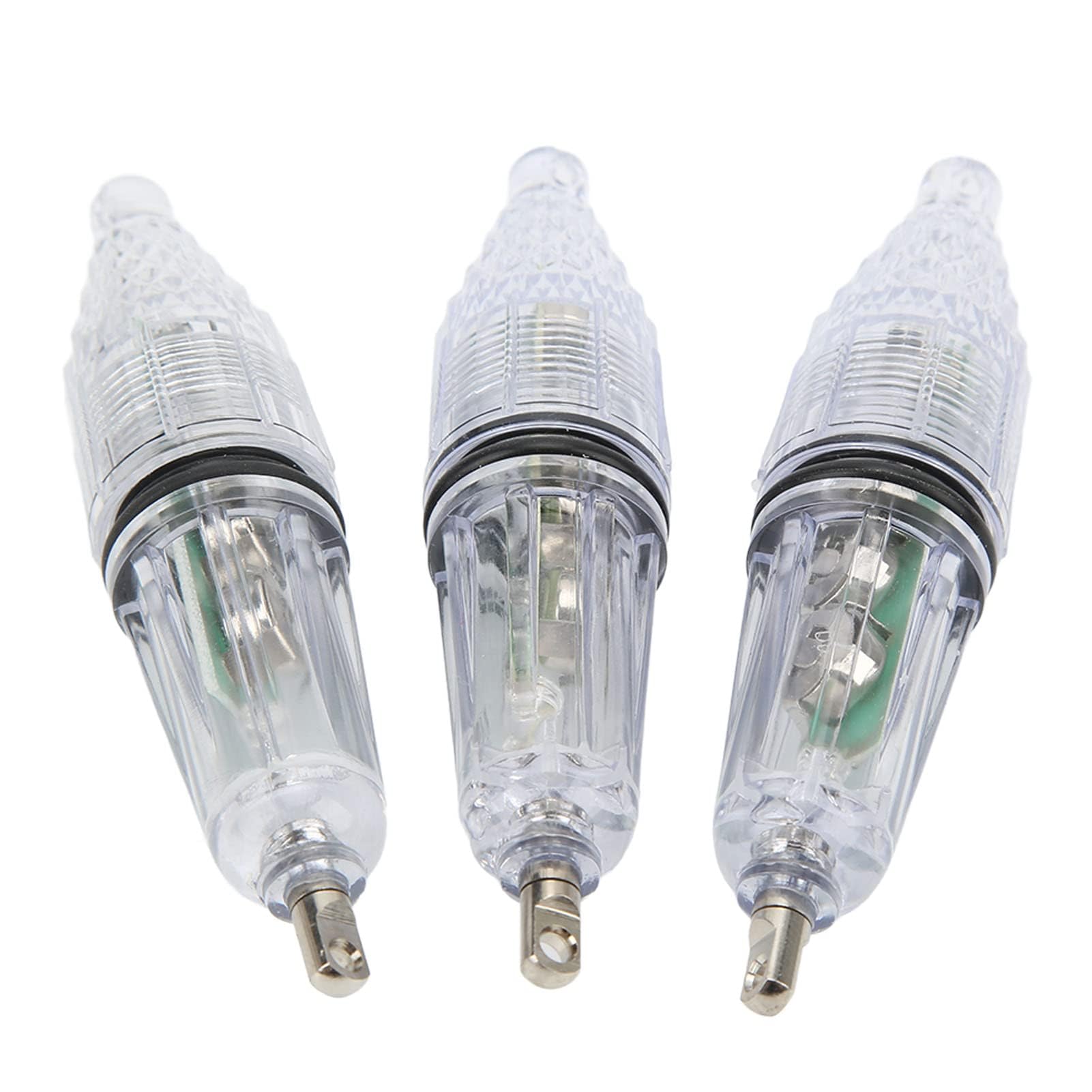 Luce da Pesca, 3 Pezzi Luce LED per Pesca Subacquea illuminata Cambia Colore Luce da Pesca a Goccia Profonda attrattiva per Pesca Notturna