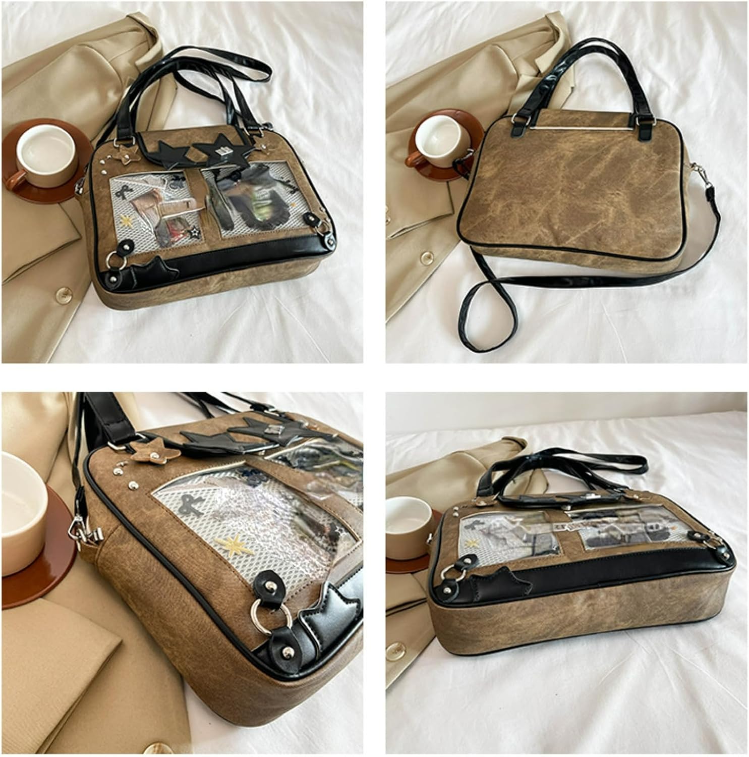 Ita Bag Cute Kawaii Star Large Capacity Crossbody Bag for Women Lightweight and Stylish - Image 5