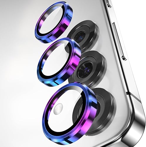 Miniatura 7 de YWXTW Protector de lente de cámara para Samsung Galaxy S23  S23 Plus, anillo individual de metal y protector de pantalla de cámara de vidrio
