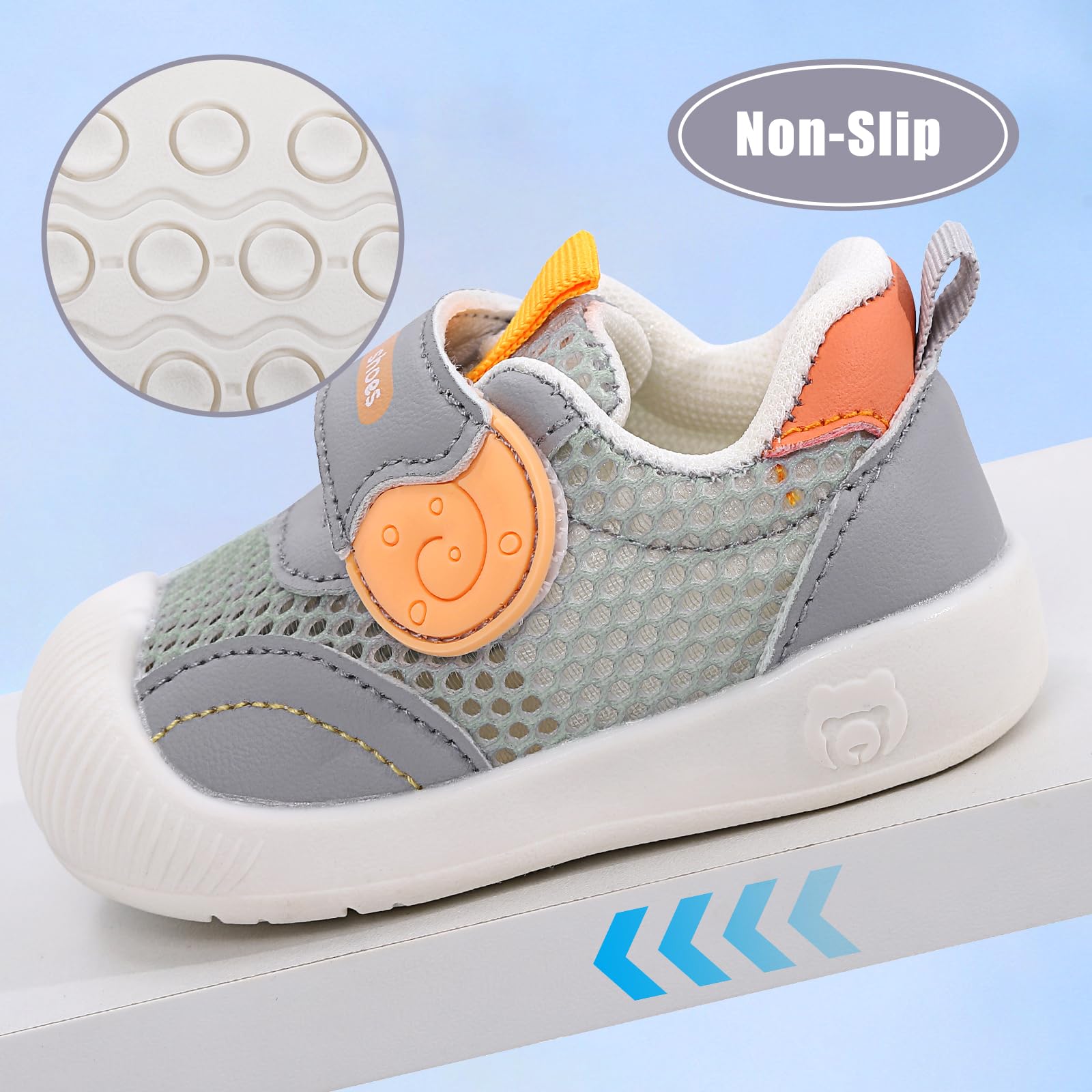 MK MATT KEELY Baby Boys Girls First Walking Shoes Toddlers Summer Breathable Anti-Slip Trainer Sneakers for Infant - 5