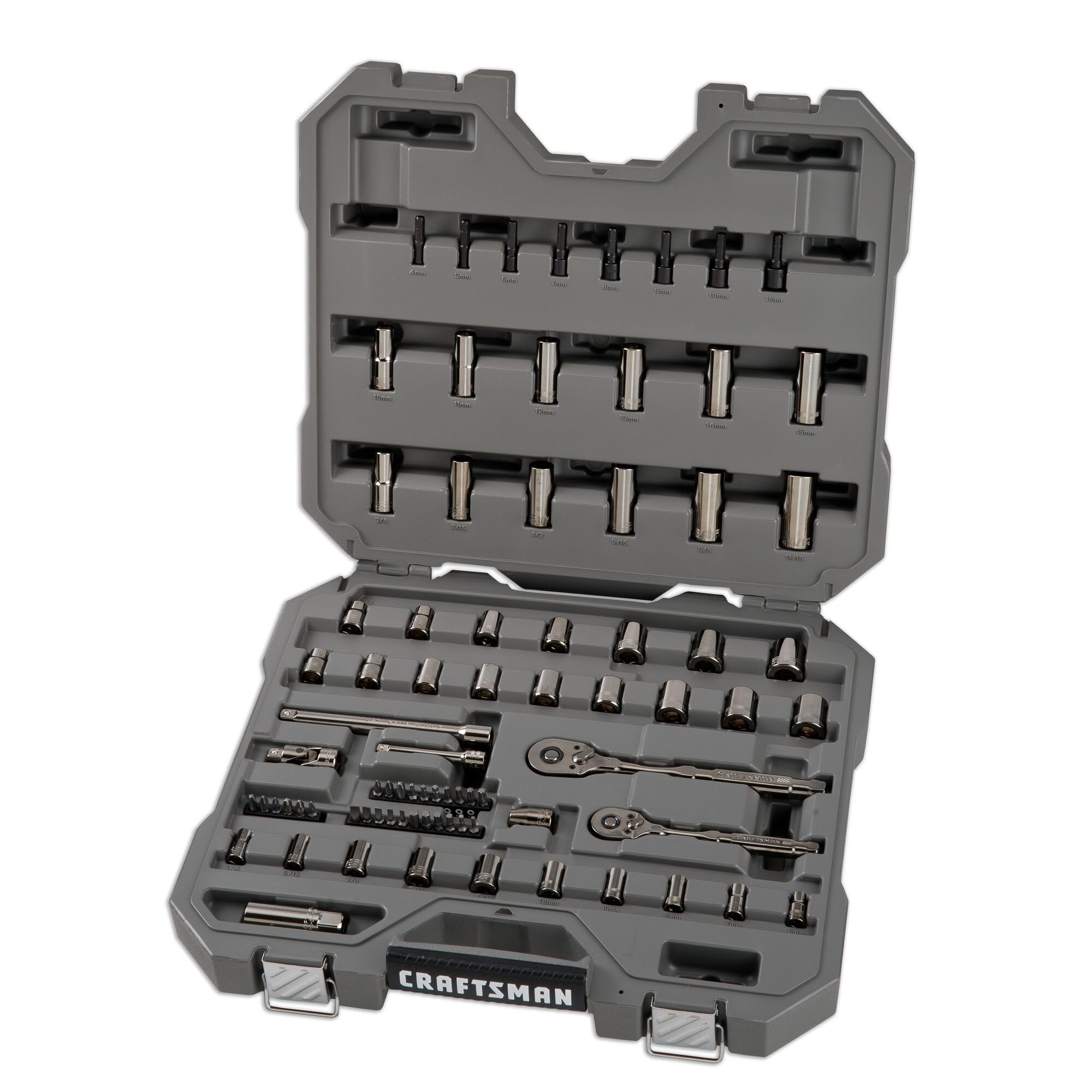 Amazon.com: CRAFTSMAN OVERDRIVE 80-Piece Gunmetal Chrome