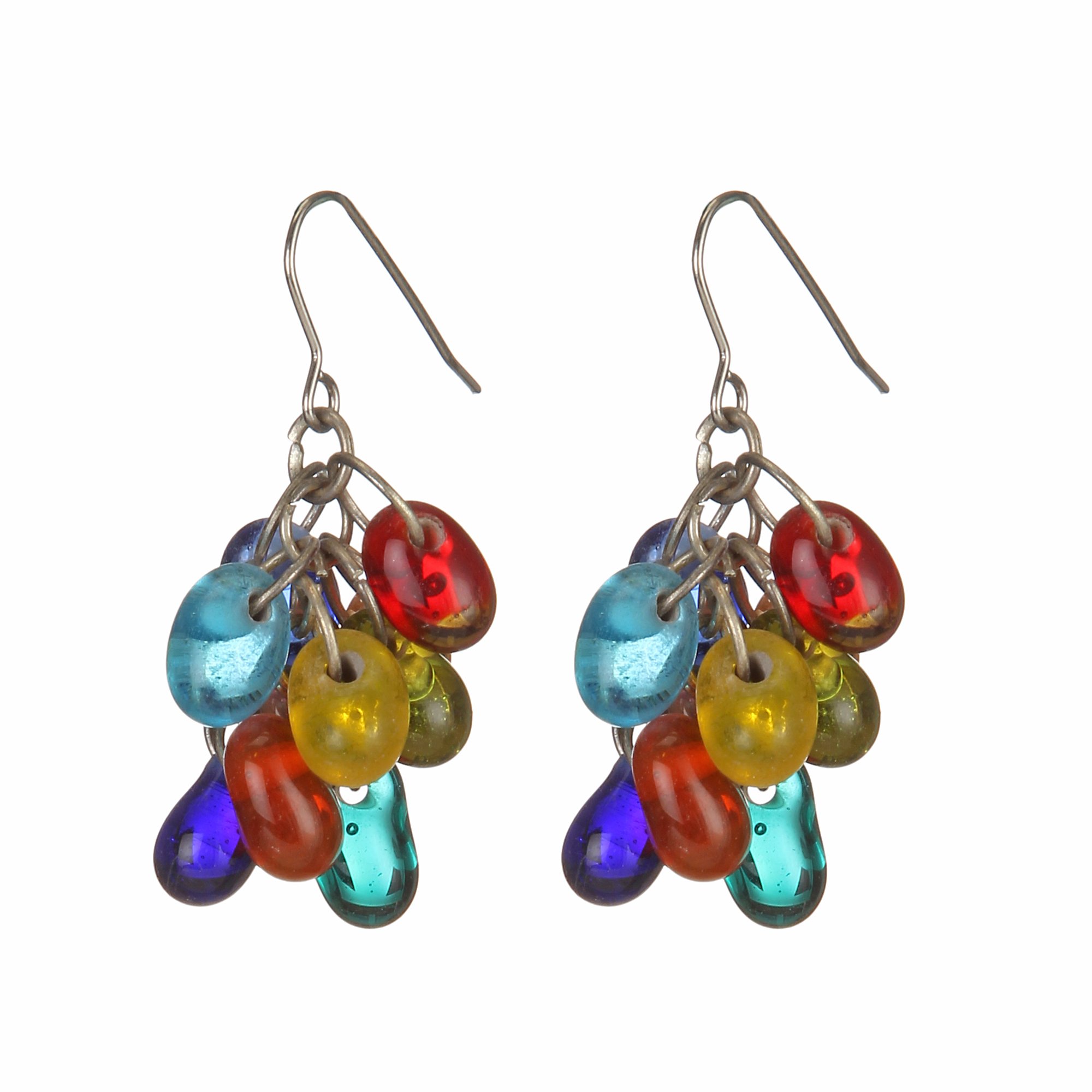 DCA Glass Women Earrings (Yellow-Red) (B01JZ6CH6O) Amazon Price History, Amazon Price Tracker