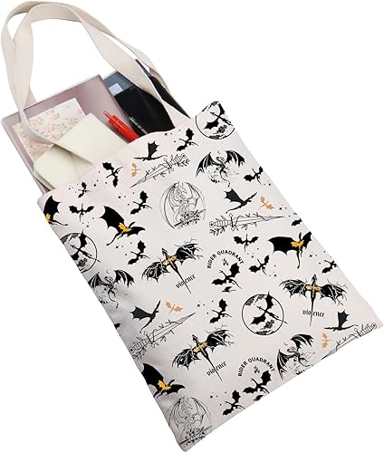 Miniatura 10 de Romantasy Dark Academia Dragons Book Sleeve Romantasy Dragons Gifts Dragon Riders Book Gifts YA Fantasy Book Cover Dragons Lover Book Gifts (vioence)