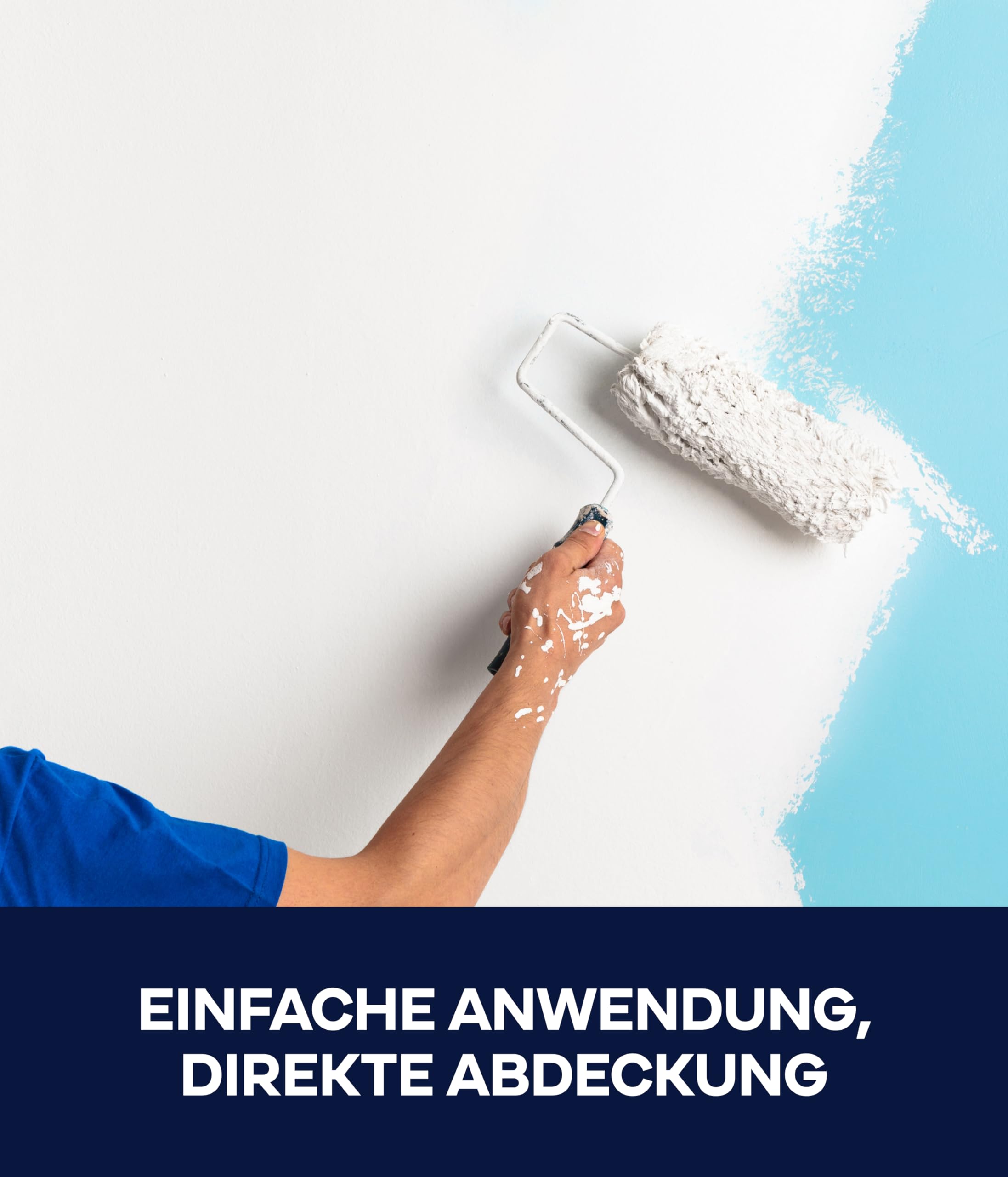 Plid Schneeweiß Wandfarbe Weiß 10L für ca. 60 m² - Polarweiß geruchsarm - Innenfarbe Wall Paint White - Diffusionsfähig