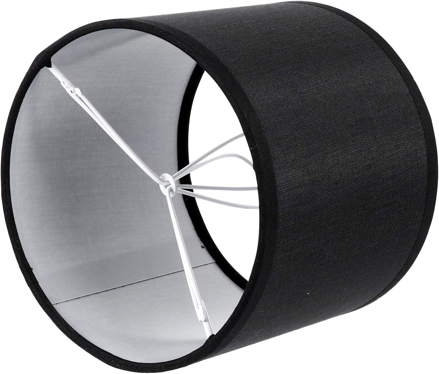 OSALADI Black Light Shade Desktop Lamp Shade Black Linen Lamp lamp