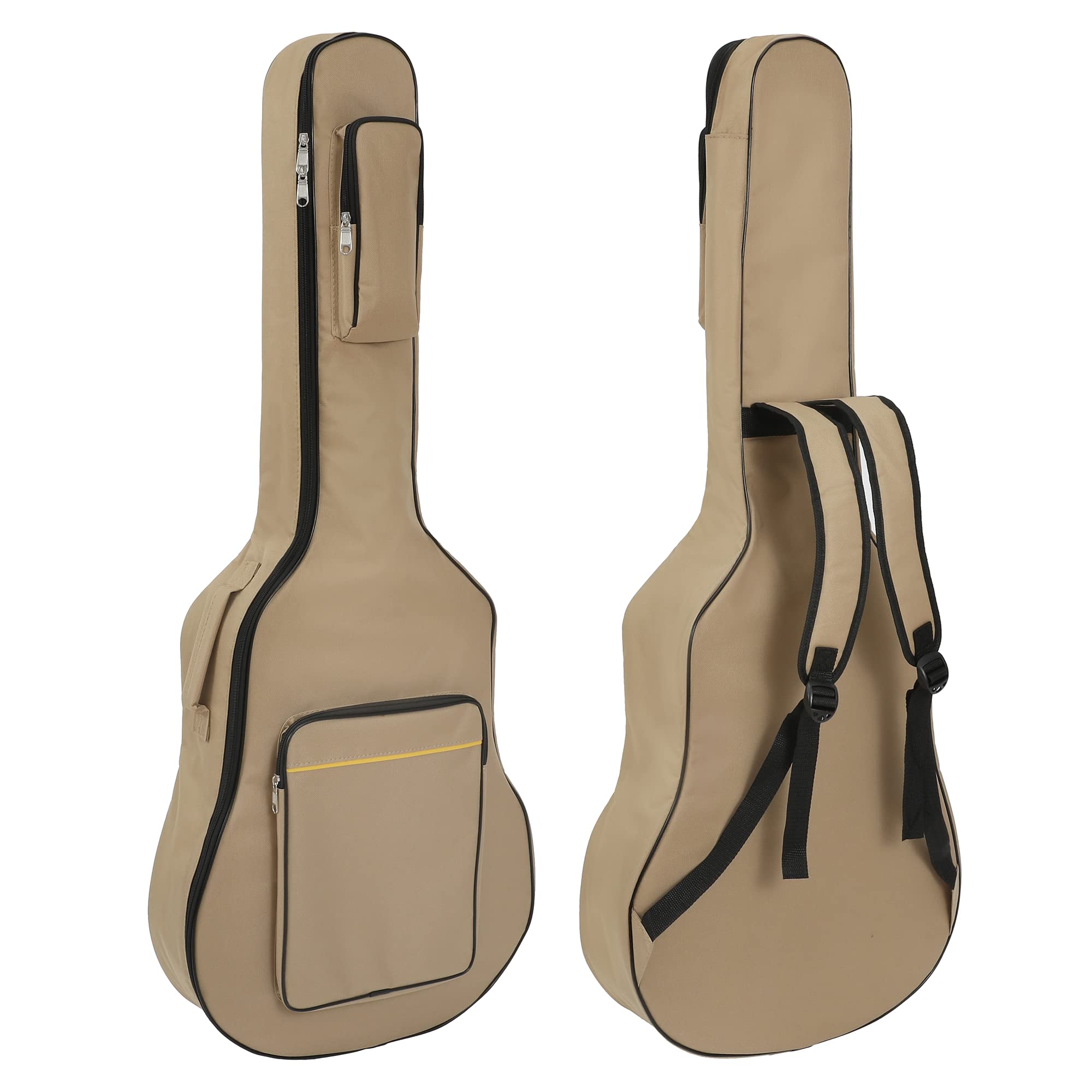 TRIXES Sac de Guitare avec Bretelles - Étui rembourré imperméable à l'eau - Basse, Acoustique et Sac de Guitare Classique - Parfait pour Voyager