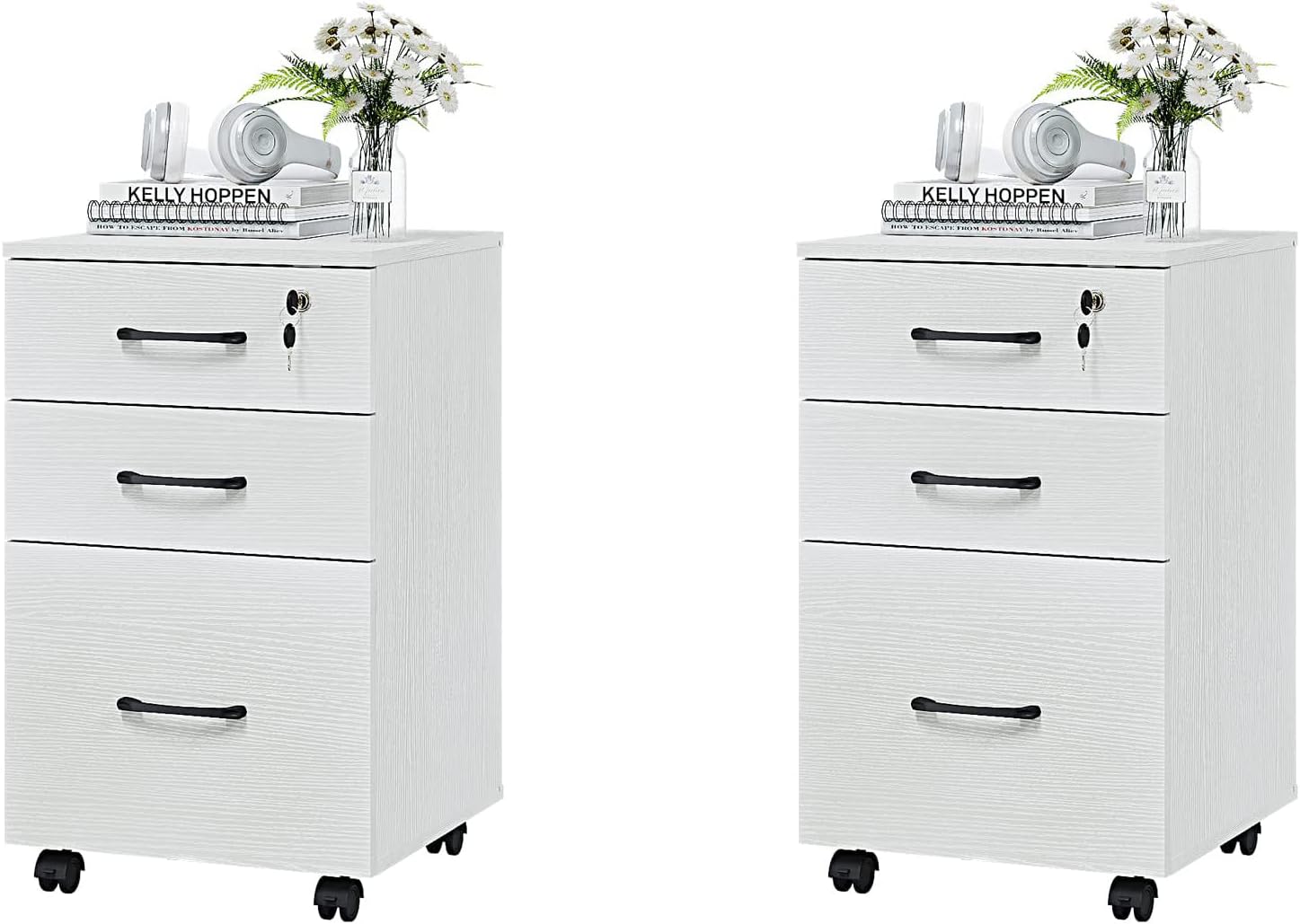 3 Drawer Vertical File Mobile Filing Small