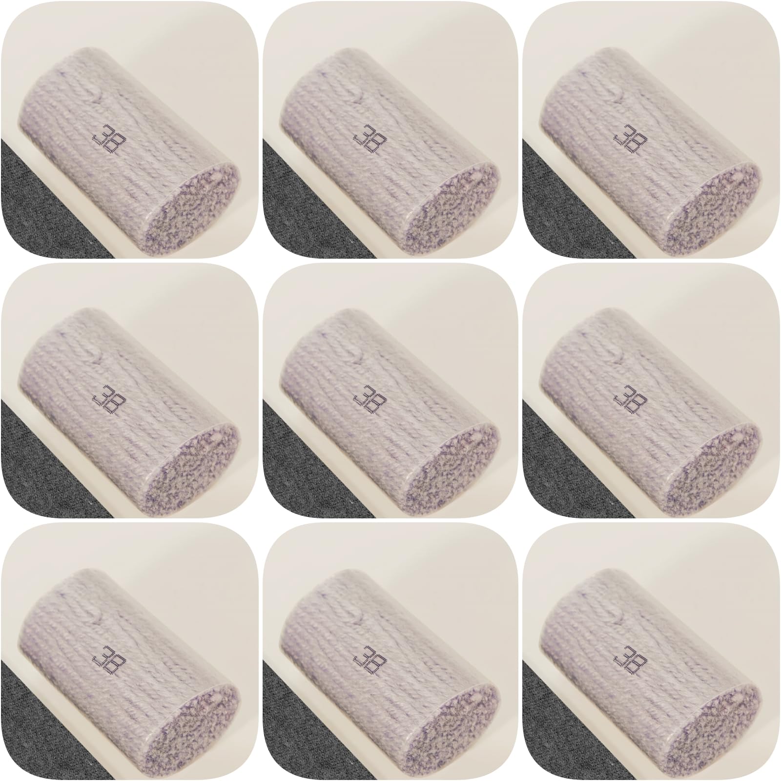 Yglnden 10 Bundles Latch Hook Kit Colorful Yarn Bundles Cut Rug DIY Latch Hook Yarn for Handmake Craft Sewing Knitting for Adults (10 Bundles# Light Purple B)