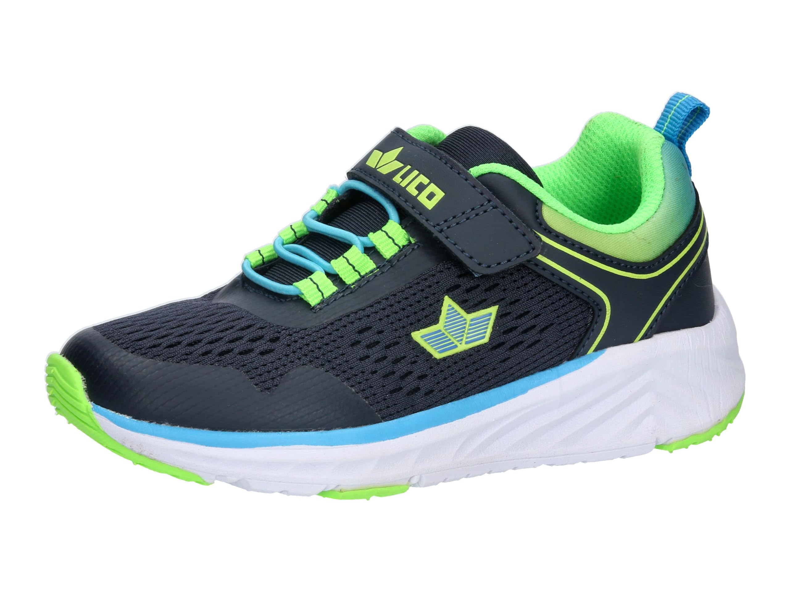 Lico Unisex Children's Marin Vs Trainers, Navy Blue Lemon, 41 EU