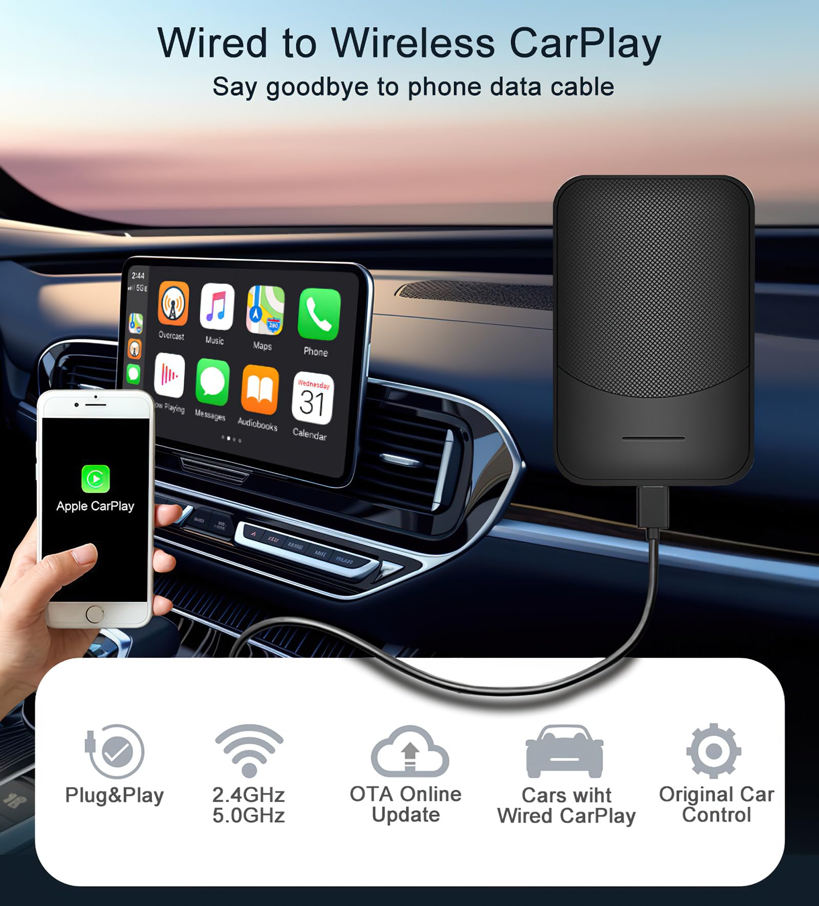 カーナビ Nerriclo CAR ADAPTER Amazon.co.jp: Nerrcilo【技適取得済】3IN1 ワイヤレス