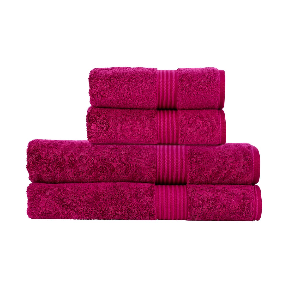 Christy Supreme Hygro 2 Hand Towels Set | Blush Pink | 100% Luxury Supima Cotton | Ultra Soft | Super Absorbent | 650GSM | Plush and Long Lasting — view 65