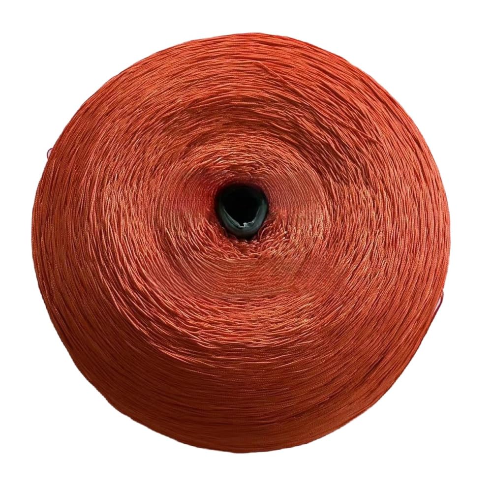 Blausky 20 cm x 1 m Wide Tassel Fringe Trim Dance Fringe Cut Fringe Silky Fringe Ribbon Decorative Ribbon Fringe Trim Ribbons for Sewing, for Latin Dress Lingerie Curtains, Light Orange Red