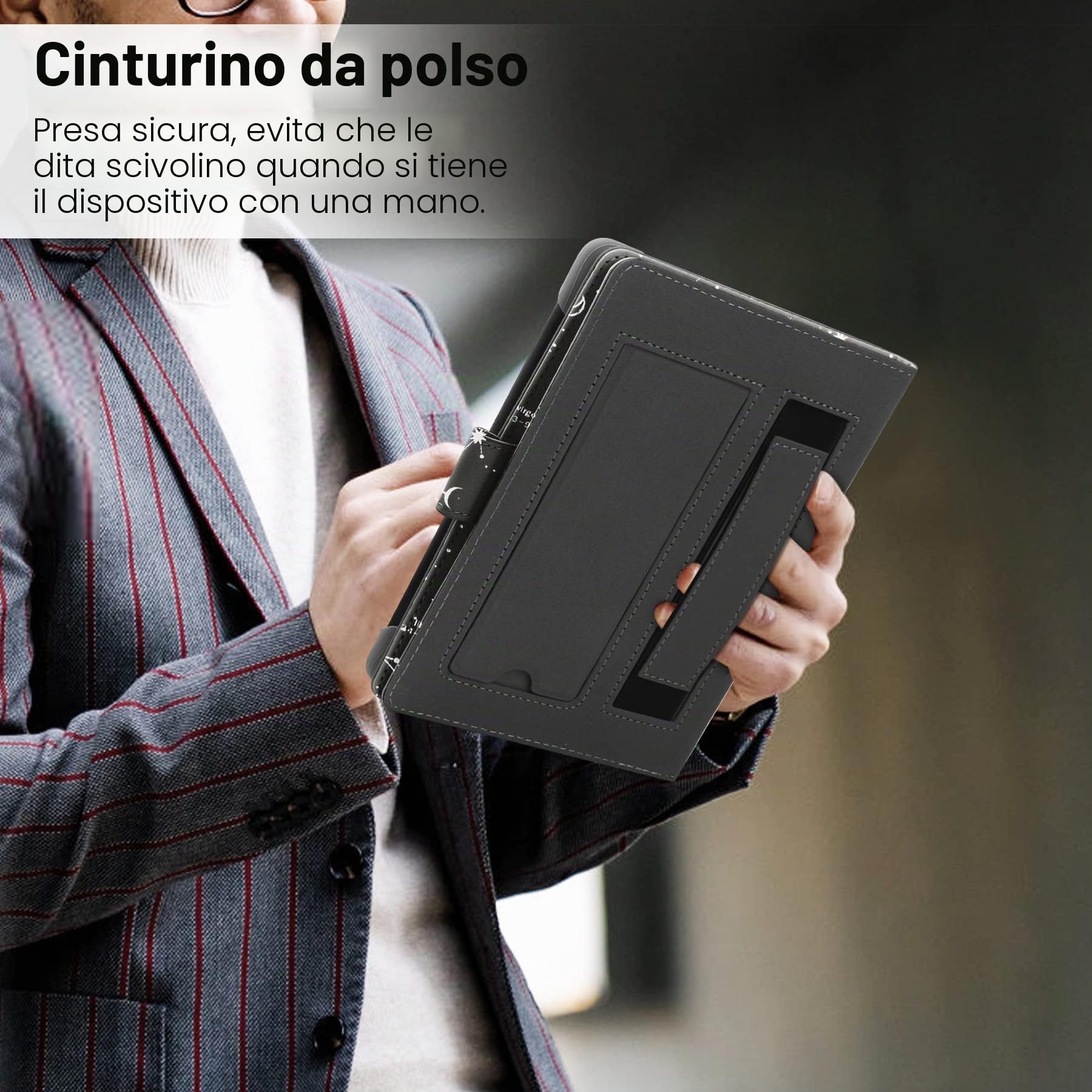 Custodia Universale 6-6.8'' Kobo PocketBook Tolino Sony E-Book Reader Kindle Paperwhite 2022 Kobo Clara HD Stand Cover costellazione