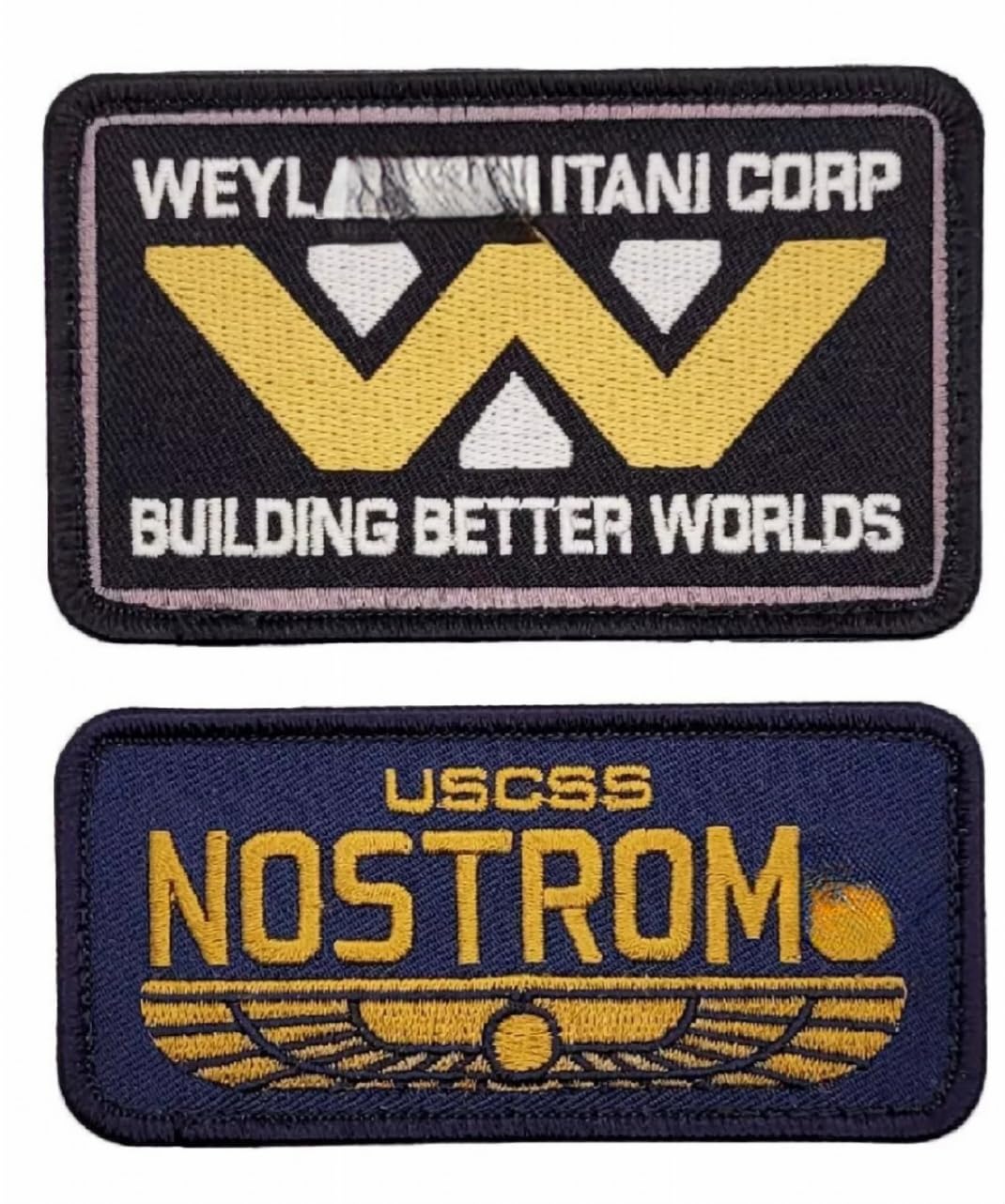 MiltacusaWeyland Yutani Nostromo U.S.C.S.S Alien Patch (2PC Bundle -Hook Fasteners -MLY7,Y8)